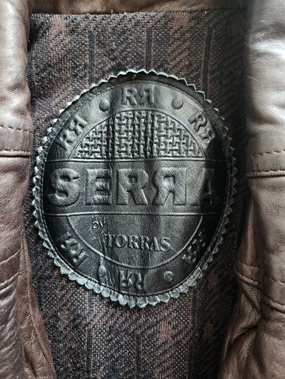 Serra By Torras Men's Dark Brown Leather Suede Toggle Fireman Clasp Coat Size XL